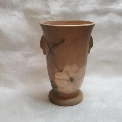 1930s Weller Wild Rose Vase Flower