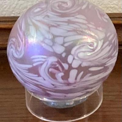 Round Art Glass Object