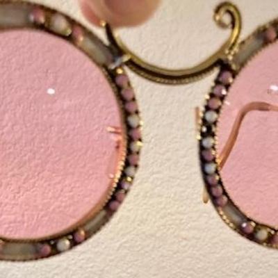 Christian Dior 1960's Tura Rose Colored Sunglasses