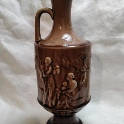 Rookwood Pottery 1946 Gloss Brown Grecian Urn Vase
