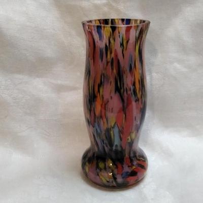 Kralik "End of Day" 6" Vase (Czechoslovakian Art Glass)