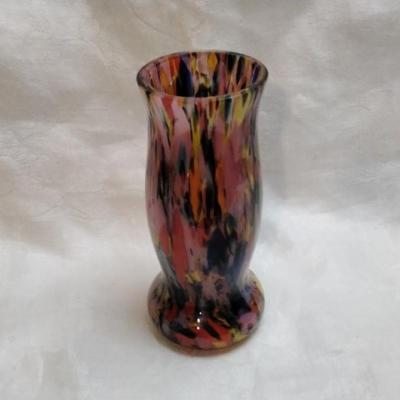 Kralik "End of Day" 6" Vase (Czechoslovakian Art Glass)
