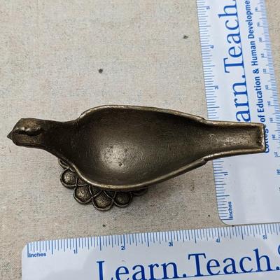 Pewter Partridge Pipe Rest Holder