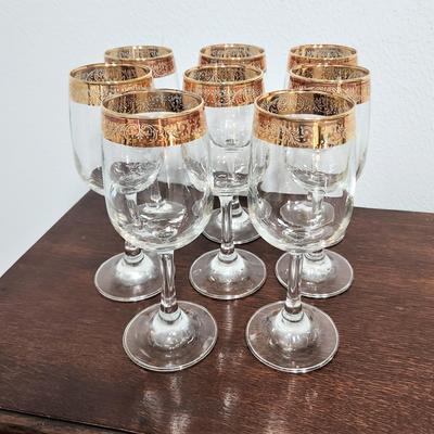 Lot #150  Group of 8 CELLINI (Italy) Wine Glasses