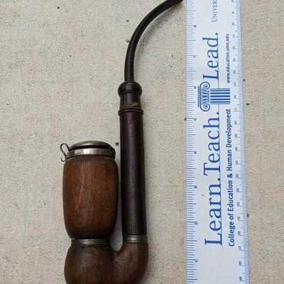 Antique Wooden Smoking Pipe