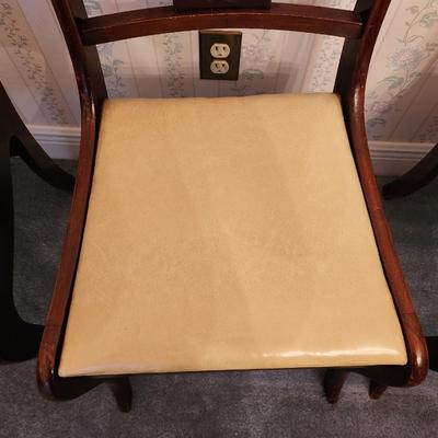 Lot #152  Set of 4 Lyre-Backed Vintage Chairs