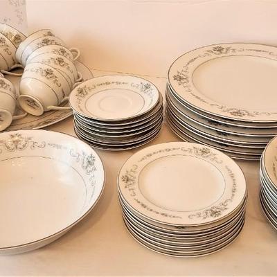 Lot #155  Large Set of MidCentury China in the "Gainsborough" pattern