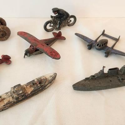 Lot #156  Large Lot of Vintage Metal TOOTSIE Toys