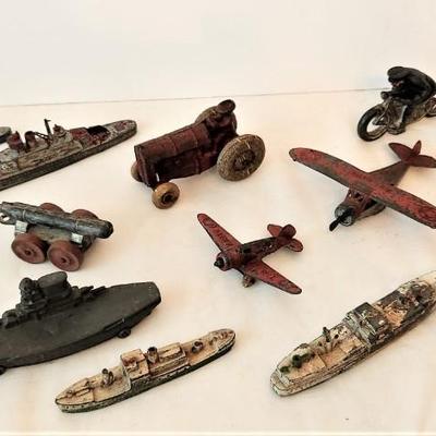 Lot #156  Large Lot of Vintage Metal TOOTSIE Toys
