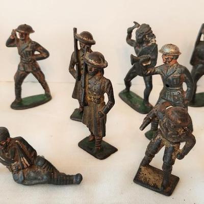 Lot #157  Lot of Antique TOOTSIE Metal Toys - 20 pieces