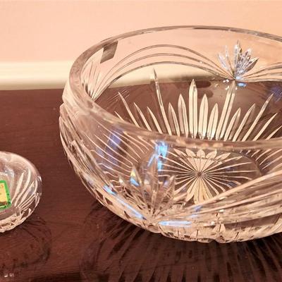 Lot #158  2 Pieces WATERFORD Marquis - bowl and bud vase
