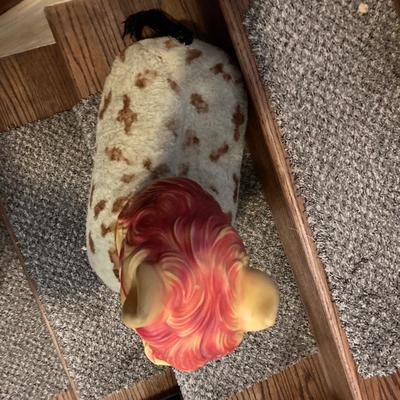 1960â€™s RUBBER HEAD SPOTTED PINTO THE PONY RIDING TOY