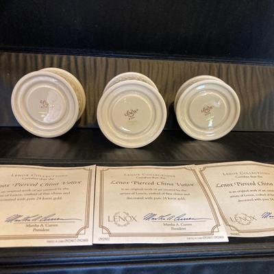 LENOX 24k Gold Accented Bone china votive candle HoldersðŸ¤¨ðŸ§
