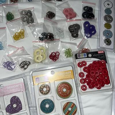 lot of eyelets and gromlets for arts and craft