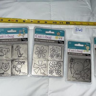 lot of 5 cuttlebug die cuts see pics