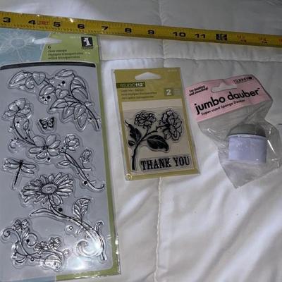 lot of clear stams and stamper