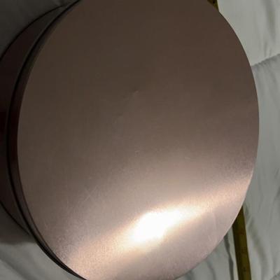 pink metal canister for storage