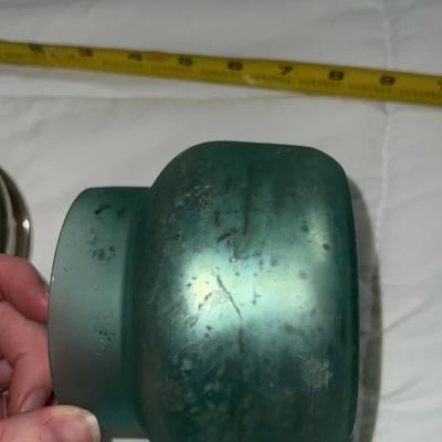 beautiful green trinket container