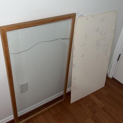 large wooden glass picture frame