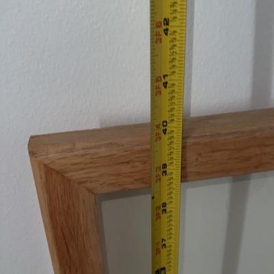 large wooden glass picture frame
