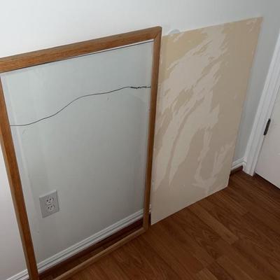large wooden glass picture frame