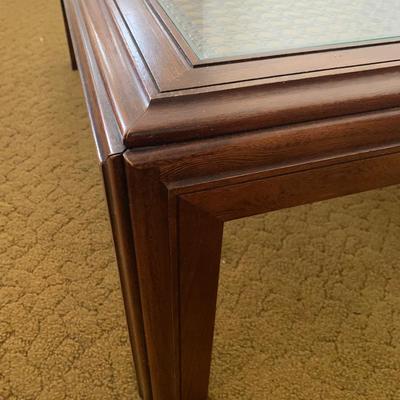 4 Section Cane Top Coffee Table