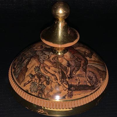 Giotto (Italian) Hunt Scene Candy Dish