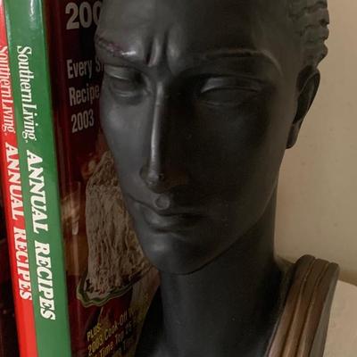 Pair Deco Head Bookends