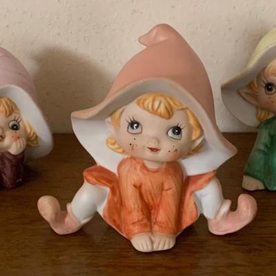 Set of 3 HomeCo Pixie Porcelain Figurines