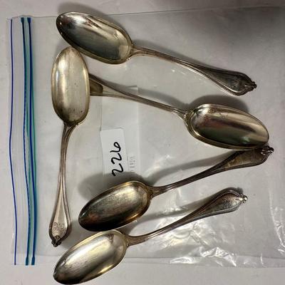 Antique Monogram Sterling Silver Spoon Lot
