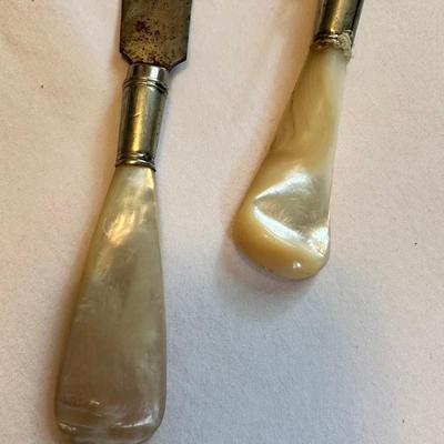 Mother of Pearl Handle Carving Set