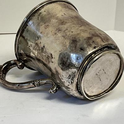 Monogramed Antique Silver Cup