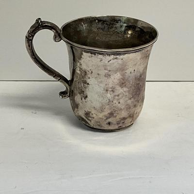 Monogramed Antique Silver Cup