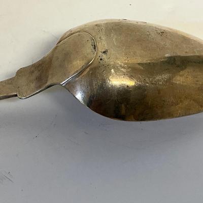 Antique Charleston Silversmith J Mood Rice Spoon