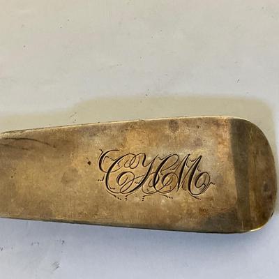 Antique Charleston Silversmith J Mood Rice Spoon