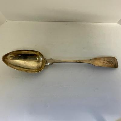 Antique Charleston Silversmith J Mood Rice Spoon