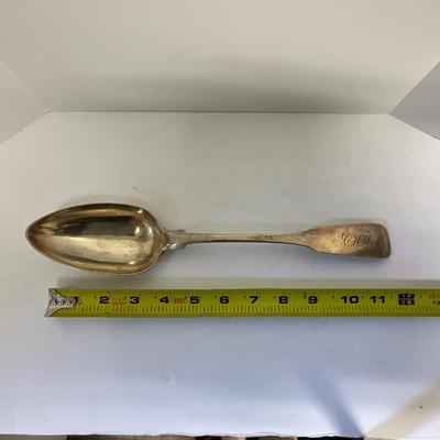 Antique Charleston Silversmith J Mood Rice Spoon