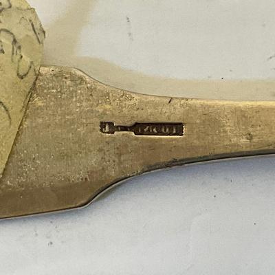 Antique Charleston Silversmith J Mood Rice Spoon