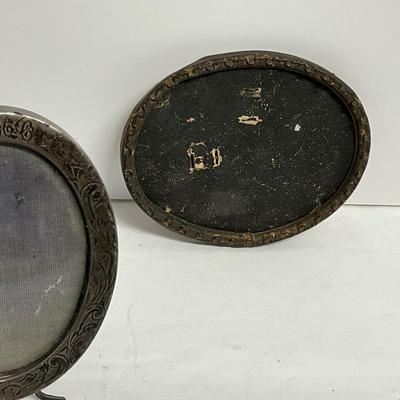 Antique Collectible Dresser Dish, Frame Lot