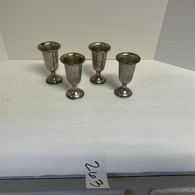 4 pc sterling silver Towle Cordial Cup Lot