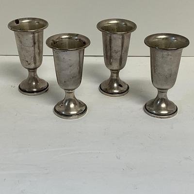 4 pc sterling silver Towle Cordial Cup Lot