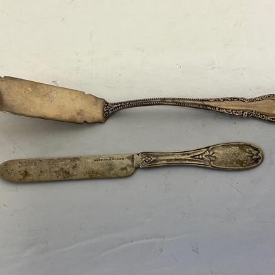 Antique Sterling Silver Butter knife lot