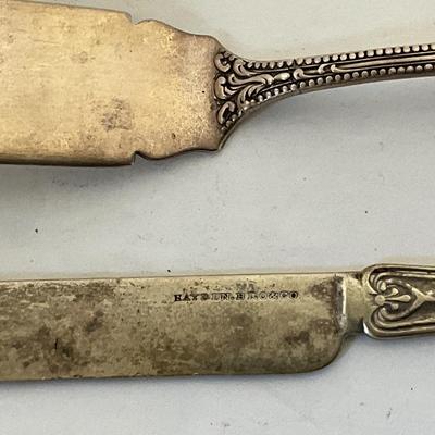 Antique Sterling Silver Butter knife lot