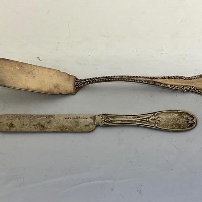 Antique Sterling Silver Butter knife lot