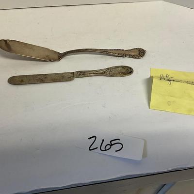 Antique Sterling Silver Butter knife lot
