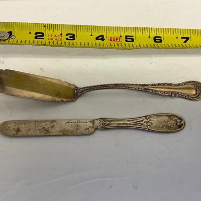Antique Sterling Silver Butter knife lot