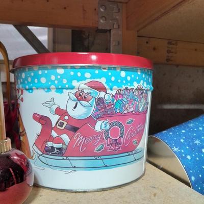 Christmas Jell-O Molds, Kitchen Christmas Items, a Christmas lined basket and more