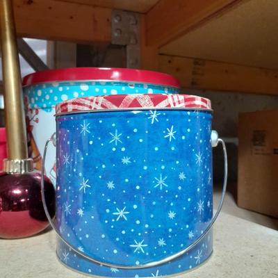 Christmas Jell-O Molds, Kitchen Christmas Items, a Christmas lined basket and more