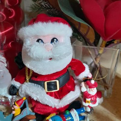 Lots of Christmas Decorations, ornaments, handmade Christmas light ball, Ornaments, and more