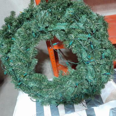 7.5' Pre-lit Canadian Pine tree, Garland, Wreaths, Christmas lights, tree skirt and more
